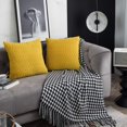 thumbnail image 2 of Juego de 2 fundas de almohada decorativas de terciopelo con textura, estilo lujoso, suave, estilo rústico, para sofá, dormitorio, 18 x 18 pulgadas, 2 of 7