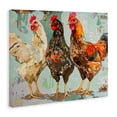 thumbnail image 2 of Stupell Industries Modern Abstract Chickens Trio Canvas Art, 20 x 16, by Creative Studio, 2 of 8