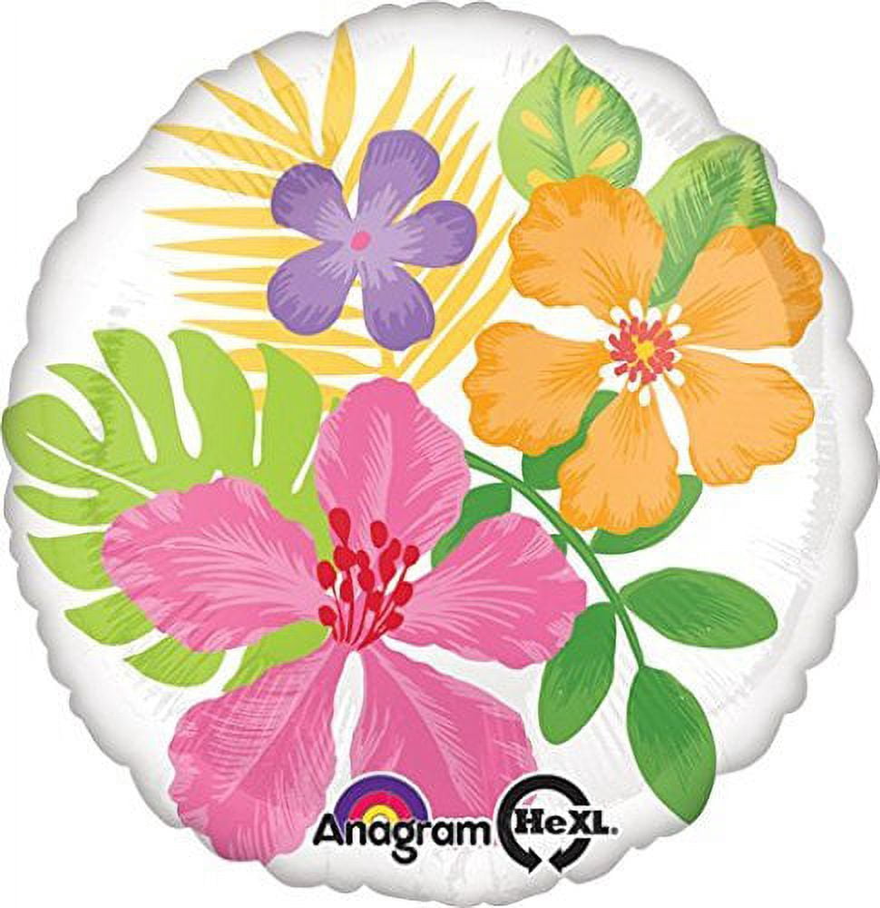 Mod Monkey Party Supplies Birthday or Baby Shower Girl Monkey Love Hibiscus and Polka Dots Balloon Bouquet Decorations