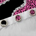 thumbnail image 4 of jejeloiu Wild Cheetah Pattern Blackout Curtains Set of 2 (52x84 Each),Modern Abstract Aesthetic Window Curtains,Pink Black Curtains and Drapes For Boys Girls,Super Cozy Room Decor, 4 of 6
