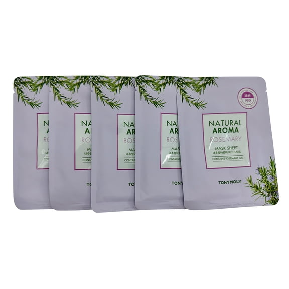 TonyMoly Natural Aroma Rosemary Hydrating Mask Sheet Set of 5 All Skin Types