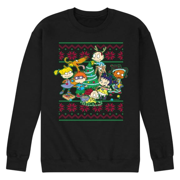 Rugrats - Rugrats Christmas Sweater - Men's Crew Neck Fleece Pullover
