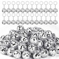 thumbnail image 2 of 100Pcs Mini Disco Ball Keychain, Mirror Bulk Keyring Favors for 70s 80s Supplies, 2 of 8