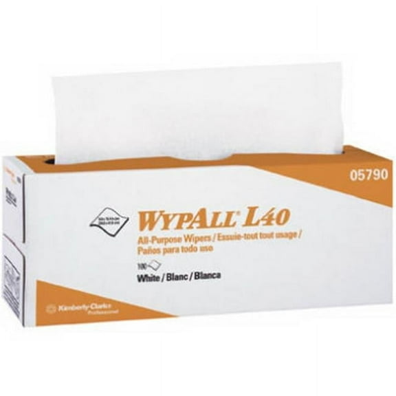 Wypall 05790 General Purpose Wipes, White, 16.4 x 9.8-In., 100 Per Box, 9-Pk. - Quantity 1