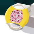 thumbnail image 3 of Hello Kitty Pet Flying Disc, Durable Outdoor Dog Toy, Soft Frisbee Dog Toy for Throwing & Fetching, Gift for Dog Dads Yellow, 3 of 5