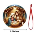 thumbnail image 3 of Fiudx Ofertas relámpago del día Decoración de Belén Árbol de Navidad de Madera Decoración de Coche Regalos Religiosos Sagrados Belén Decoración Navideña Regalos, 3 of 7