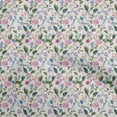 thumbnail image 1 of oneOone Cotton Cambric White Fabric Floral Craft Projects Decor Fabric Printed By The Yard 42 Inch Wide, 1 of 5
