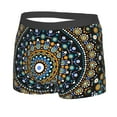 thumbnail image 2 of Kll Dot Mandala Men'S Cotton Boxer Briefs Underwear-Large, 2 of 9