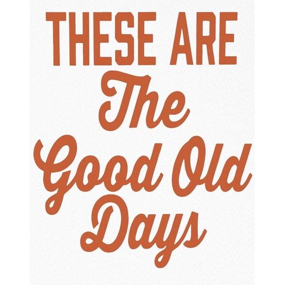 These Are The Good Old Days Canvas Wall Art Prints, Trendy Retro Inspirational Wall Decor for Home Office, Positive Quotes Wall Decor Poster