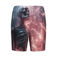thumbnail image 7 of Daiia Electric Skeleton Surrealism Mens Woven Stretch Pajama Short,Short Pajama Pants-X-Large, 7 of 7