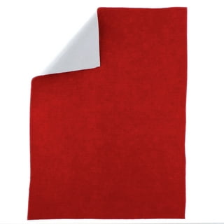 IOOLEEM Red Felt Sheets, Self-Adhesive Felt Sheets, 90pcs 4x4  (10cmx10cm), Pre-Cut Felt Sheets for Crafts, Craft Felt Fabric Sheets,  Sewing Felt