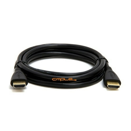 Cmple Computer Video And Audio Electronics Accessories 30AWG High Speed HDMI Cable with Ethernet - Black - 6FT