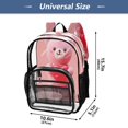 thumbnail image 5 of Iauyy Clear Backpack Heavy Duty PVC Transparent Backpack for College Workplace, Gradual Color Transition, 5 of 8