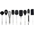 thumbnail image 1 of Collection 9 Piece Mini Kitchen Utensil Set- Stainless Steel and Silicone Kitchen Tools- (Black), 1 of 8