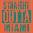 thumbnail image 3 of UGP Campus Apparel Straight Outta Miami - Miami Football T Shirt - Large - Orange, 3 of 6