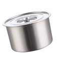 thumbnail image 1 of Olla Para Estofado De Acero Inoxidable, Olla De 5,5 Cuartos Con Tapa De Vidrio, Que Se Mantiene Fresco, Funciona Con Estufa De Inducción Eléctrica De Gas Para Cocción Multiuso, 1 of 7