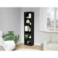 thumbnail image 2 of FM FURNITURE Sutton Slim Bookcase Open Storage Engineered Wood Black, 2 of 7