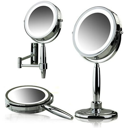 Ovente 7 Lighted 3 In 1 Makeup Mirror Battery Operated Cordless This On Opens A Dialog That Displays Additional Images For With The Option To Zoom In Or Out