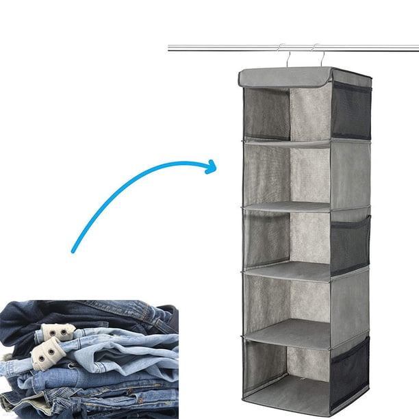 Colgante con 5 Divisiones ShuxiuWang organizador de zapatos para armario