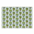 thumbnail image 1 of Cactus Cutting Board, Illustration of Colorful Desert Plantation Succulents in Pots and Doodle Hearts, Decorative Tempered Glass Cutting and Serving Board, in 3 Sizes, by Ambesonne, 1 of 2
