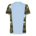 thumbnail image 4 of Dovford Mens Casual Short Sleeve Tops Summer Crew Neck Loose T-Shirt Camouflage Colorblock Shirts Cute Tee Clothes Plus Size, 4 of 5