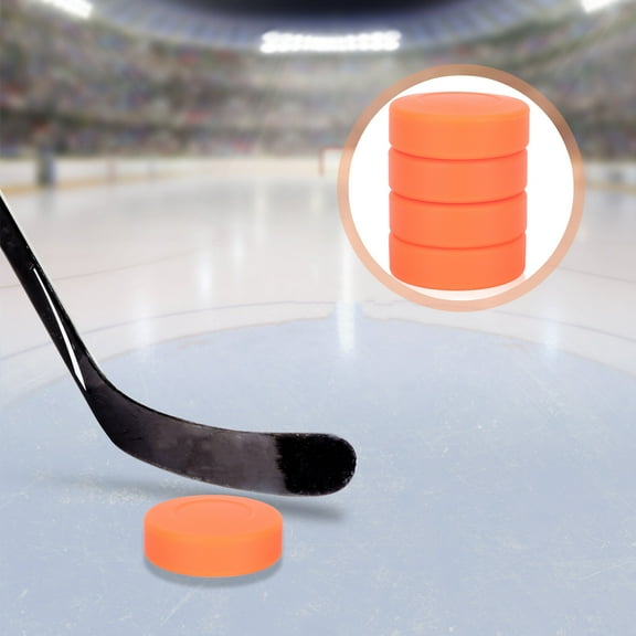 SEWCHICS Non-Slip Rubber Pucks for Ice Hockey Practice Suitable for All Ages 4Pcs