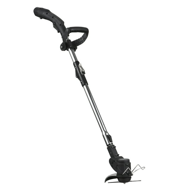 Weed Cordless Grass Trimmer Weed Wacker 12V Weed-Wacking Machine Lightweight Adjustable Height Metal Cutting Blade for Garden and Yard Bush Mowing Grass Lawn Pruning