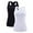 Black/White, variant on ANFERRY Women Tank Top with Shelf Bra Cotton Camisole Undershirt Pack of 2