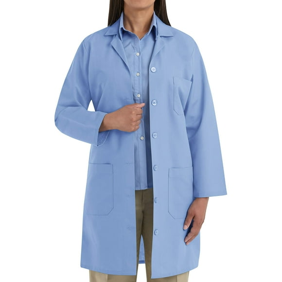 Red Kap Women's Lab Coat, Light Blue, Large