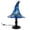 Blue, variant on Stained Glass Witch Hat Table Lamp Tiffany Style Halloween Night Light Gothic Witch Hat Lamp for Indoor Bedroom Party Decor(Colorful-18cm)