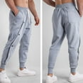 thumbnail image 4 of zfhfof Workout Sweatpants for Men Baggy Elastic Waist Drawstring Tapered Pants with Pockets Joggers Trousers, 4 of 9