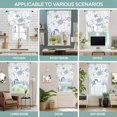 thumbnail image 6 of Tie Up Curtains for Windows Blue Turtle Shell Valance Adjustable Balloon Curtain Coral Conch Seaweed Starfish Tie Up Shades for Kitchen Living Room Bedroom Privacy Curtain Drape 34x45 Inch, 6 of 9