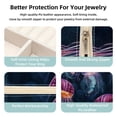 thumbnail image 3 of Jellyfish Travel Portable Decorative Box - Square Jewelry Storage and Organizer Box for Rings, Earrings, Necklaces, and Bracelets - Suitable for Girls and Women - Necklace Organizer Box, 3 of 6