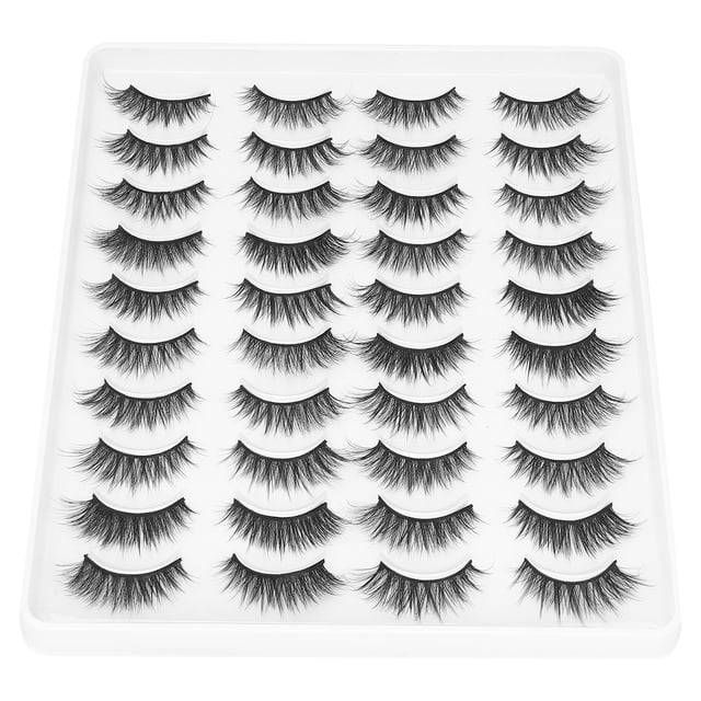 Pestañas postizas de maquillaje NikouMX 20 pares largas Materiales ecológicos