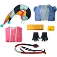 thumbnail image 5 of Disfraz de Anime Fizzarolli para mujer, vestido de cosplay con cola, sombrero, guantes, trajes de fiesta de carnaval y Halloween, 5 of 5