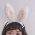 thumbnail image 2 of Soft Plush Bunny Ears Headband Cartoon Cosplay Headdress Fluffy Hair Accessories, 2 of 19