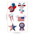 thumbnail image 3 of Danhjin Paper Stickers Luminous Independence Day Sticker Flag Party Luminous Disposable Temporary Sticker Stickers, 3 of 6