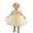 b-816Yellow379, variant on MEZZALL Elegant Girls Formal Dress Layered Skirt And Satin Bodice Party Gown Girls Solid Color Cozy Dresses