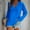 Blue, variant on AOOCHASLIY Women Fall Tops Womens Fashion Loose Long Sleeve Blouse V-Neck Casual Pullover Tops Blouses