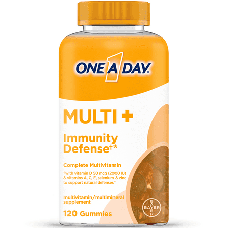 One A Day MULTI+ Immunity Defense Gummy Multivitamin  120 Count