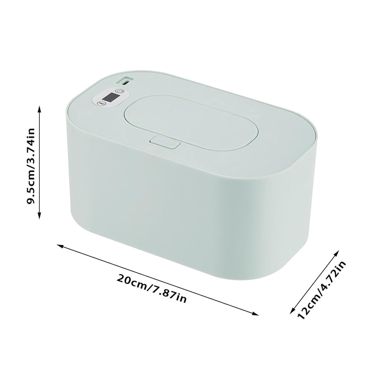 Portable Large Capacity Wipes Warmer Dispenser with LED Display, Adjustable Wet Wipes Holder, Wipe Warmer, Quiet and Evenly Overall