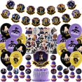 thumbnail image 1 of Miércoles Addams cumpleaños decor, miércoles Addams Party suministros pastel Topper, miércoles Addams Party decor., 1 of 3