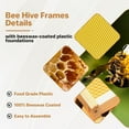 thumbnail image 5 of 10-Frame Medium Super Bee Box, Wax Coated Bee Hives with Beehives Frames and Wax Foundations, Langstroth Honey Super for Beekeeping Supplement (Unassembled), 5 of 8