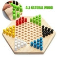 thumbnail image 5 of Spirastell Chinese Checker,Set Rubber Wood Portable Chinese Checker Set Rubber Wood Chinese Checkers Classic Chinese Abody BUZHI, 5 of 7