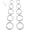 Silver, variant on 10PCS 18G Surgical Steel Hinged Clicker Segment Nose Rings Hoops Septum Lip Ring Hoop Cartilage Tragus Helix Sleeper Earrings Piercing Jewelry for Women Men 6mm 7mm 8mm 9mm 10mm