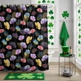 thumbnail image 5 of Shower Curtain, Spring Watercolors Flowers Waterproof Shower Curtain Set with Hooks for Bathroom Showers,Stalls and Bathtubs,72x72In Fields Floral Art, 5 of 9