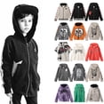 thumbnail image 2 of Abrigo de manga larga con cremallera y estampado de calaveras para madres e hijos, sudadera con capucha y efecto tie-dye con gatito, novedad primavera/verano 2024 para niños y niñas, 2 of 5