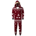 thumbnail image 2 of SwiftWear Matching Family Pajamas Christmas Onesie Zipper Jumpsuit Soft PJs Cute One Piece Xmas Tree Printed Sleepwear, 2 of 6