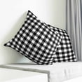 thumbnail image 3 of Black White Plaid Pillow Covers 24x24 Inch Decorative Throw Pillow Cover, Modern Simple Buffalo Check Gingham Sofa Pillowcases Accent Cushion Case Home Decor Bedroom Living Room, 3 of 6