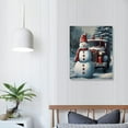 thumbnail image 3 of ONETECH Christmas Snowman Canvas Wall Art Paintings Winter Decor Gifts Without Frame, 3 of 4